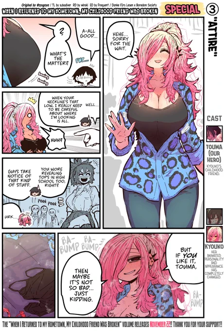 @zyugoya When I Returned to My Hometown, My Childhood Friend was Broken by @zyugoya 
[Volume Release Special 3] [EnglishTL/英訳!] 