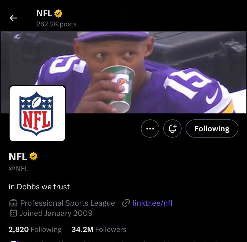 Josh Dobbs tweet media