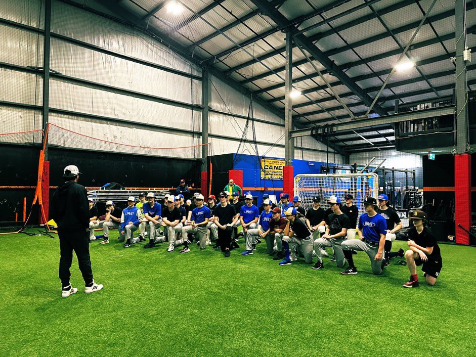 That's a wrap! 🙏 PBR! Highlights: @52Noseworthy, 78 catch Velo, smooth INF, upper 80s EV @KieranCutler2, 83 catch velo, 91.5 EV, 333 max distance @JackPOmcc27, low 80s mound, upper 80s EV @AlexMcGrath2027, 79-80 mound Time to hit the off-season hard! #ChangeTheCulture