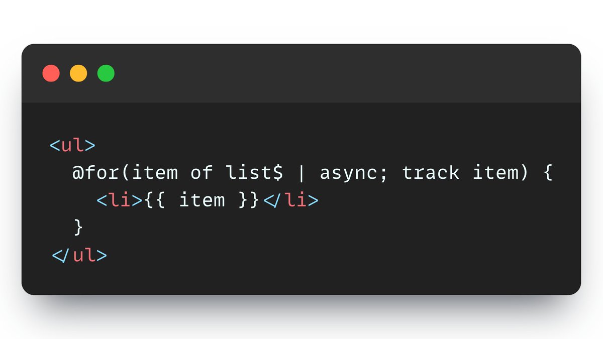marktechson's tweet image. I&apos;ve seen some folks asking about this but yes, this works with the new syntax - observables with the new for syntax.