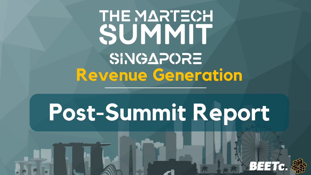 🔍 Post-Summit Report | The MarTech Summit Singapore Revenue Generation 2023 📝

🔗 Read the full report: themartechsummit.com/post-summit-re…

📌 2024 Event Calendar: lnkd.in/eqsJnZYU

#TheMartechSummit #MarTech #RevenueGeneration #SingaporeSummit #PostSummitReport