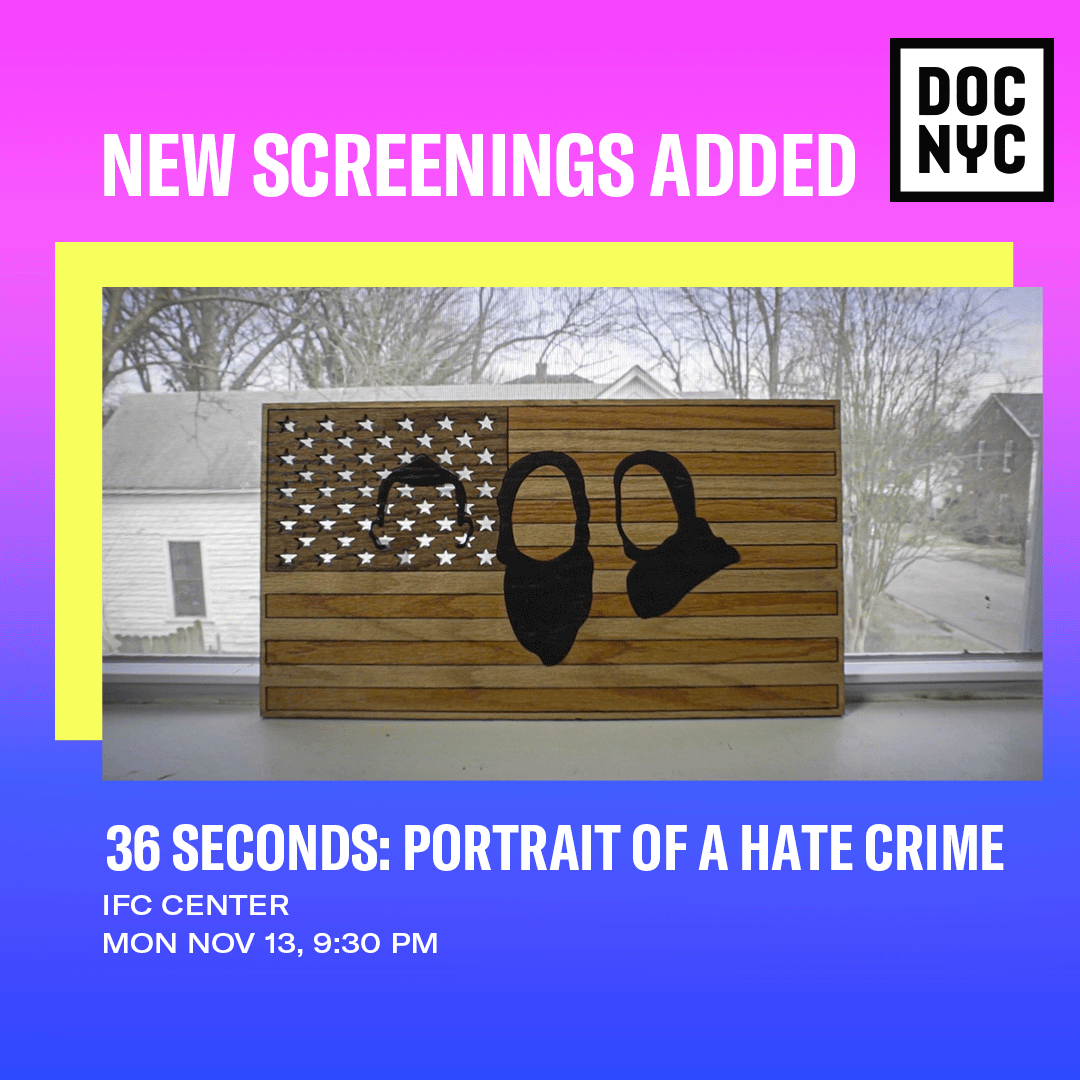 DOCNYCfest's tweet photo. 36 SECONDS: PORTRAIT OF A HATE CRIME 
11/13 I IFC Center 

A family’s and a community’s journeys through grief and justice following the gruesome murder of three young Muslims in Chapel Hill, North Carolina. @36secondsfilm
https://t.co/x2mAXCWn6z https://t.co/BP5oopIyGf
