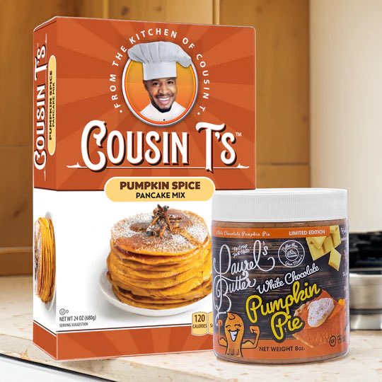 We have to stick together! I collaborated with a woman who’s a mother,  teacher and the owner of Laurel’s Butter.  Biden is killing small businesses so we have to work together.

Smother some Laurel’s Pumpkin Pie  Butter on some Cousin T’s Pumpkin Spice Pancakes. It is Delicious