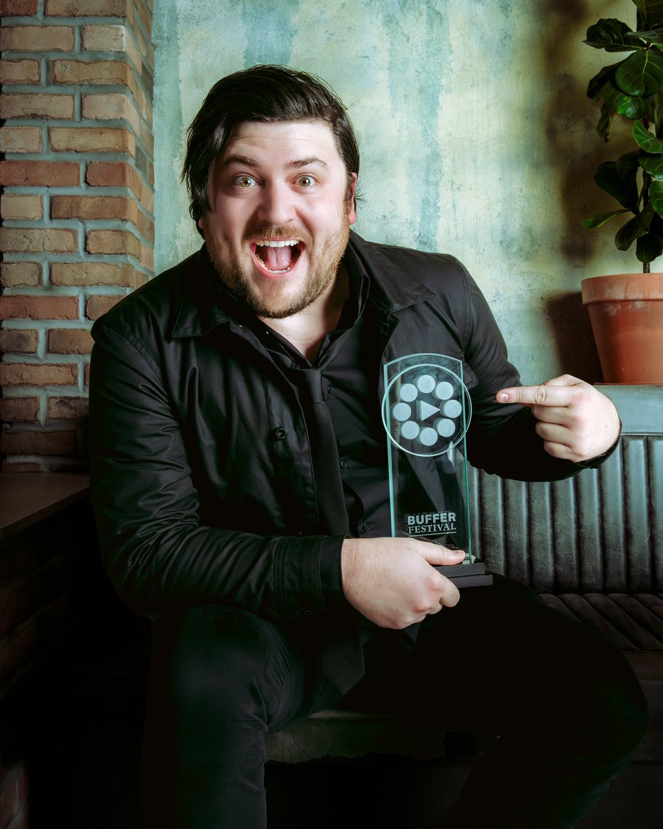 The winner of the Excellence in Inspiration award presented by @digitalfirstcan is awarded to @OlanRogers for “GODSPEED”
