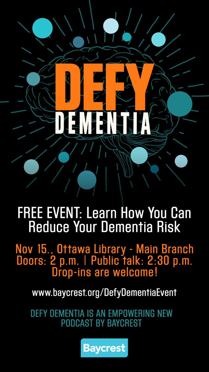 What’s the secret to brain health? How do you reduce your dementia risk, or slow the progression of the disease if you’ve already been diagnosed? Join me, @jayingram, Anjali Gupta, @MindingtheBrain and @HolahanMatthew for a #free event Wed Nov 15 2 pm & learn to #DefyDementia