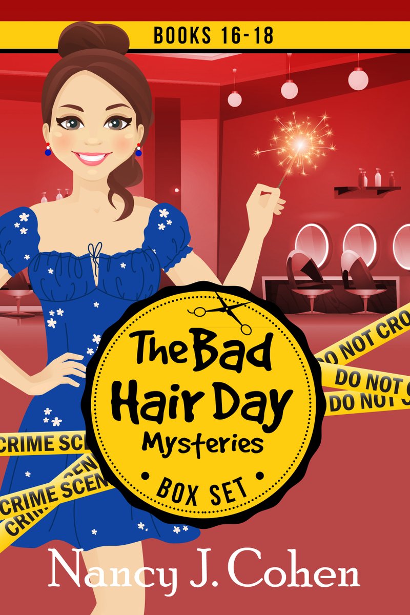 hollyswimsuit's tweet image. Fantastic News: Just in time for the holidays, The Bad Hair Day Mysteries Box Set Volume Six by Nancy J. Cohen is now available for preorder. 
Get started now on this award-winning series: books2read.com/BoxSetSix
#boxedset #cozymystery