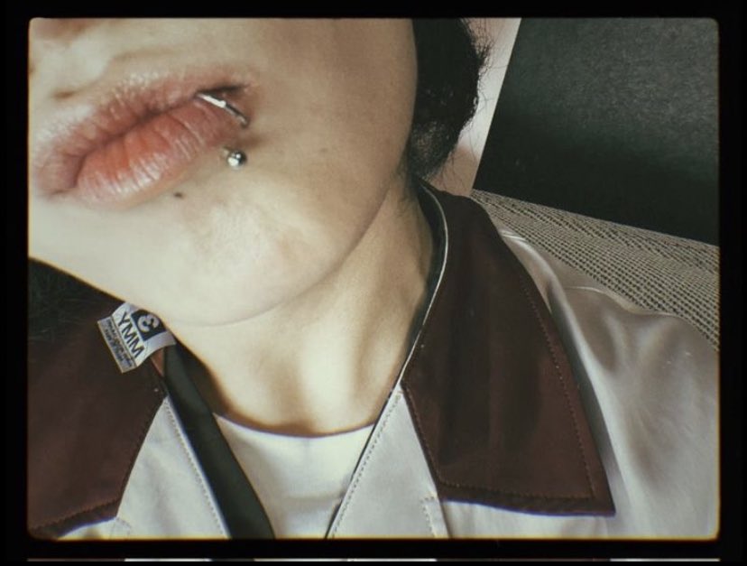 jk_junkook97's tweet photo. “Piercing in your lips is perfect” 
- ecstasy https://t.co/GZPP4mJVHn
