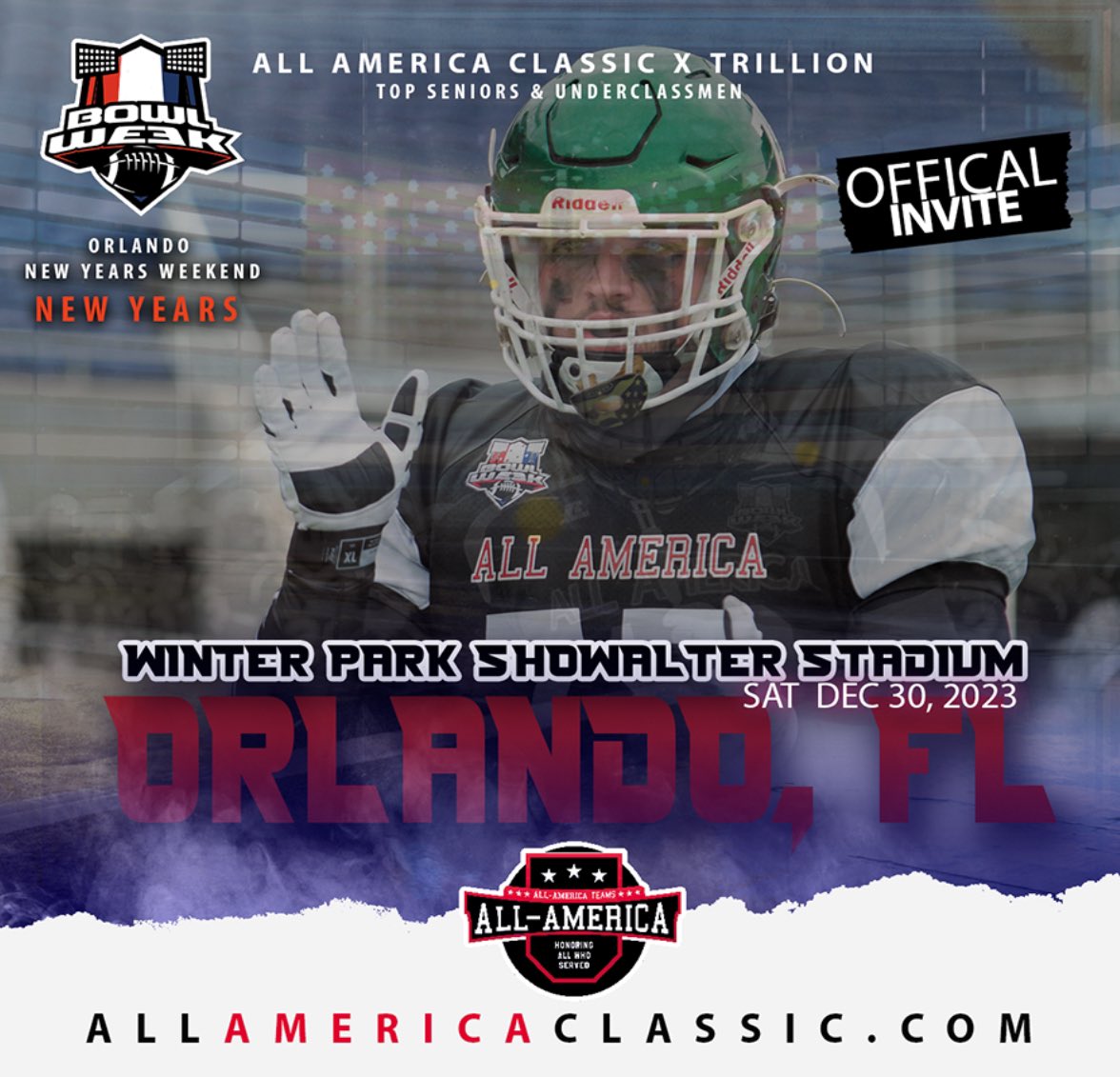 Very blessed to be invited to the AllAmericaBowl🙏🏽 <a href="/AllAmericaBowl/">ALL AMERICA BOWL X TRILLION</a>