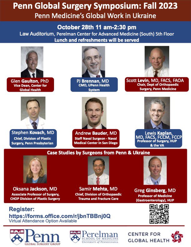 Thank you to all our incredible speakers, including Dr. Glen Gaulton, Dr. PJ Brennan, Dr. Scott Levin, Dr. Andrew Bauder, Dr. Stephen Kovach, Dr. Lewis Kaplan, Dr. Oksana Jackson, Dr. Samir Mehta, and Dr. Greg Ginsberg