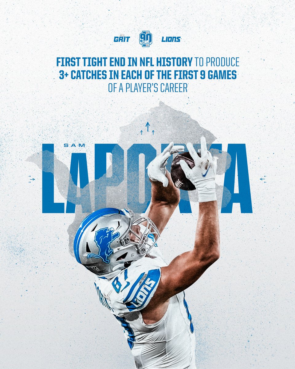 Lions's tweet photo. .@Samlaporta off to a historic start https://t.co/tVJngqhDzt