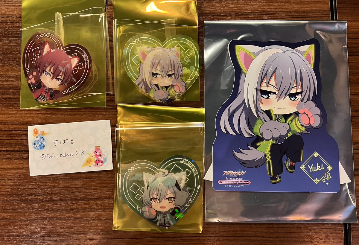 tori_subaru313's tweet photo. 【交換】アイナナ アイドリッシュセブン ナンジャ ダイカットクリアカード POPスタンド B賞 C賞

譲:★悠、トウマ、千
求:★楽、壮五、巳波

★⇄★優先、本日ナンジャ、池袋での手渡し可能

検索からでもお気軽にお声掛けください！
よろしくお願い致します！ https://t.co/G9EapvTewS