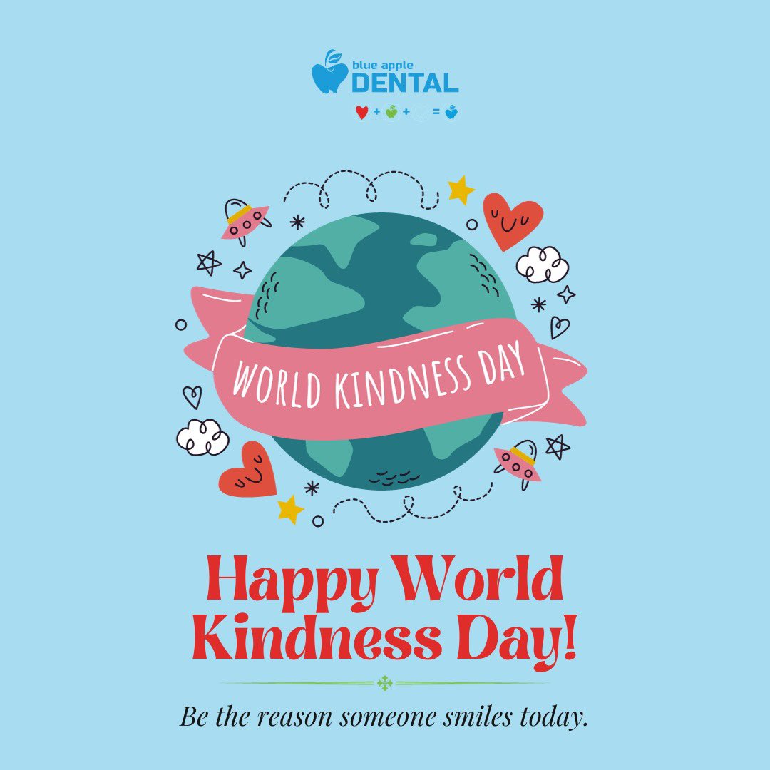 blueappledenta's tweet image. “The kindness you do, even if it is only the size of a pea, will be remembered by those who receive it.” 

Always choose to be kind ✨

Happy World Kindness Day 💟 

#happyworldkindnessday #kindnessday #perthau #perthdentist #perthdentists