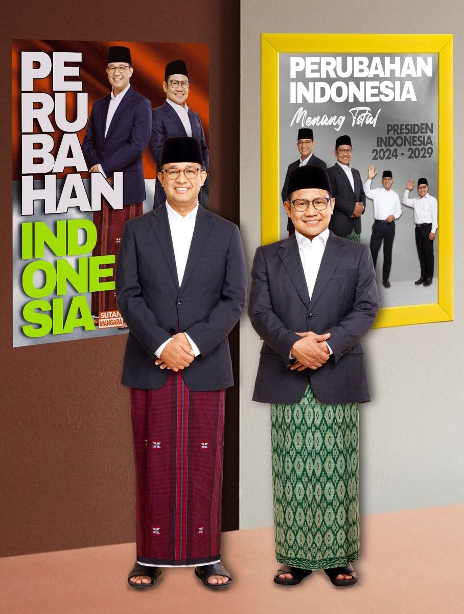 Anda masih bingung menentukan pilihan calon presiden Republik Indonesia tahun 2024 ?
Yang penting tidak ada Gibran dan bauknya Jokowe.
Pilih saja pasangan Anies Muhaimin (AMIN) selesai.