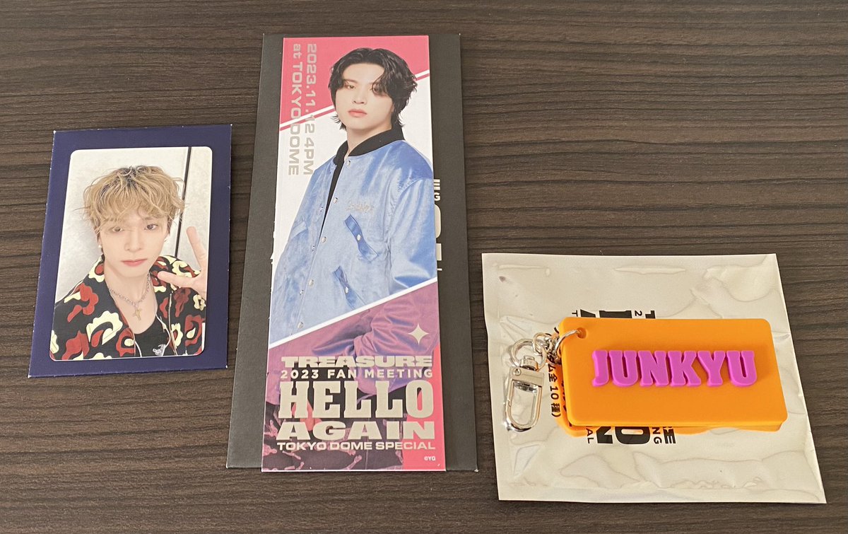 fosas26's tweet photo. treasure  hello again  ペンミ
tokyo dome special  トレカ　チケット風カード　ラバーキーホルダー　交換　

【譲】アサヒ　ジョンファン　
　　　ジュンギュ

【求】全てジョンウ

郵送でのお取引になります。
よろしくお願い致します🙇‍♀️ https://t.co/u9t1IXMz1O