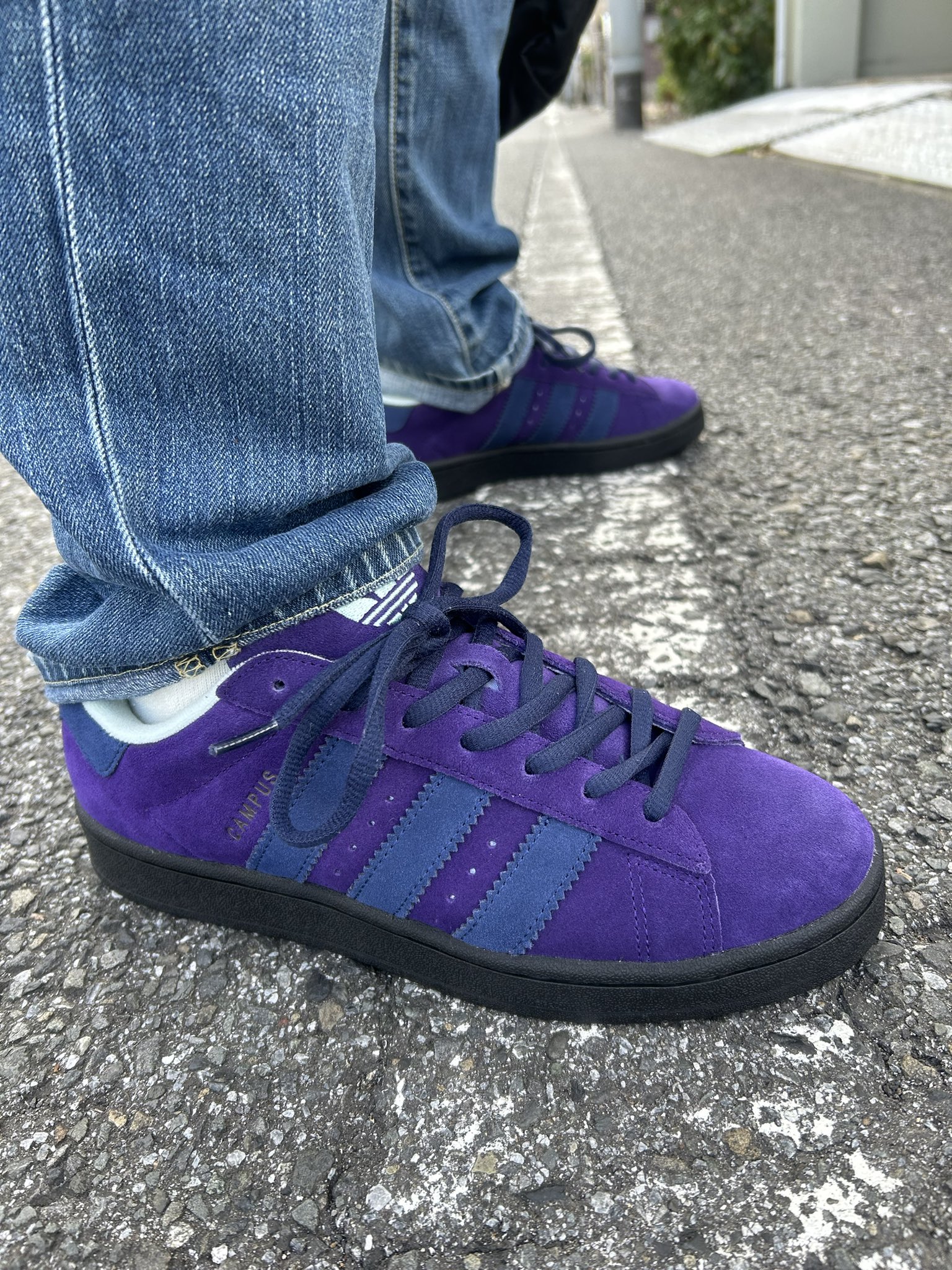 靴 adidas HIKARI SHIBATA campus00s adidas Campus 00s Hikari Shibata Dark Purple Men's - IG1721 - US