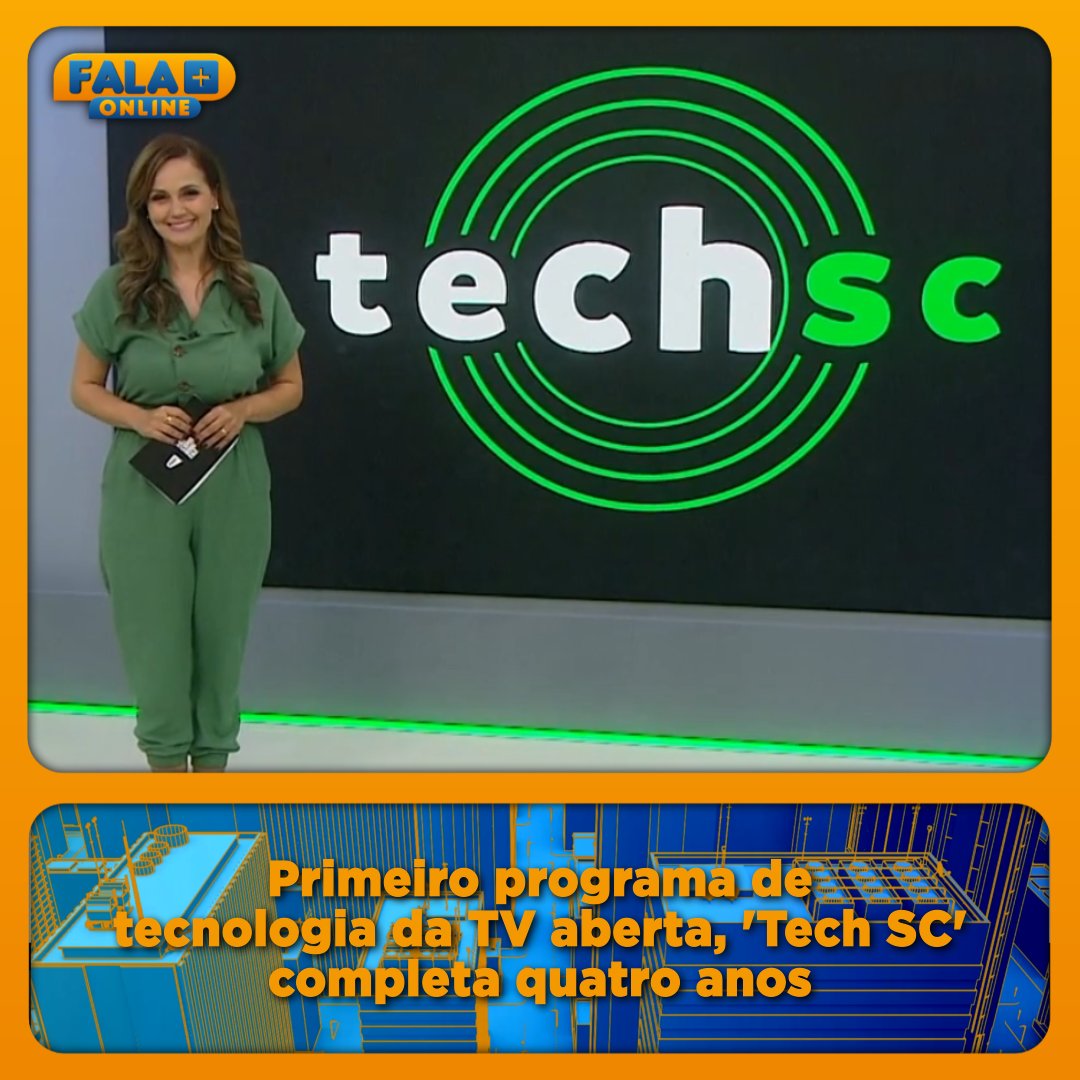 falamaisonline's tweet photo. Primeiro programa de tecnologia da TV aberta, 'Tech SC' completa quatro anos.
https://t.co/MInYBSM0Ux
#TechSC #NSCTV #Televisรฃo #FalaMaisOnline https://t.co/3UtpV7X4NM