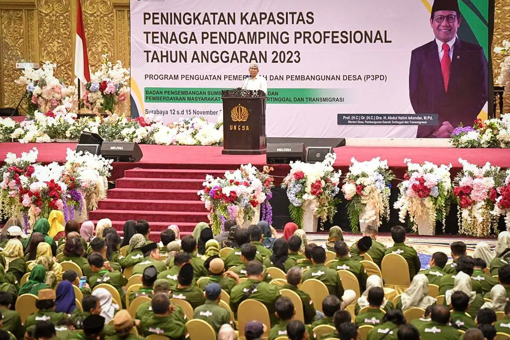 Kemajuan pembangunan desa tercapai berkat akurasi data, monitoring dan implementasi yang disampaikan pendamping desa. Oleh karena itu, peningkatan kapasitas Tenaga Pendamping Profesional penting dilaksanakan.