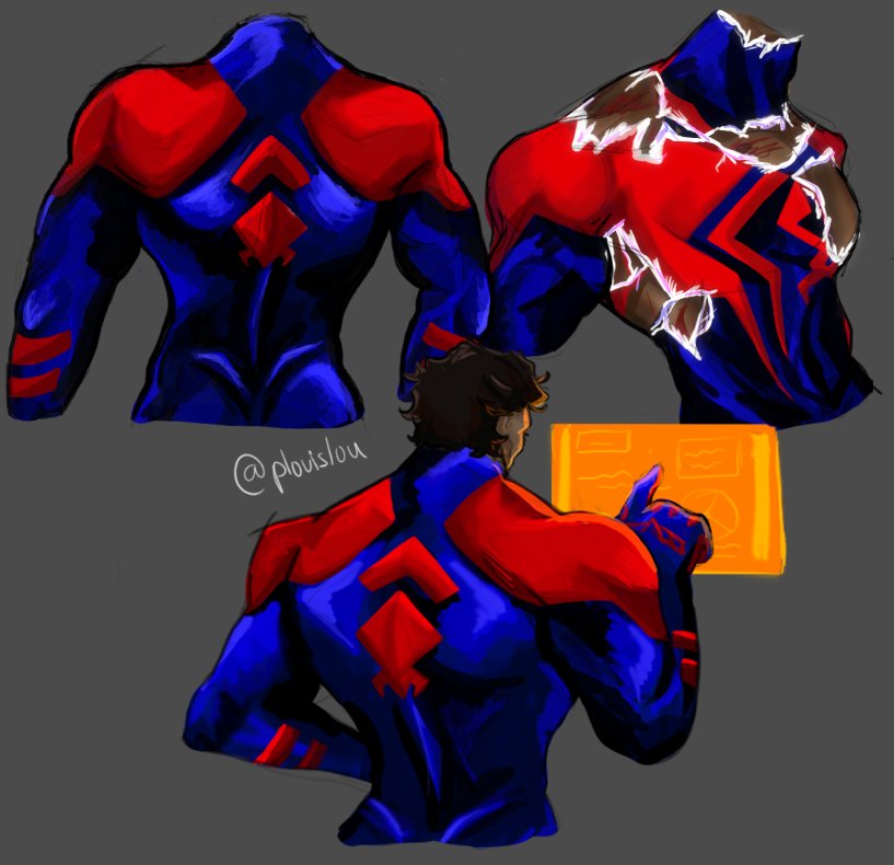 back anatomy study 🤭

#miguelohara #SpiderVerse #migueloharafanart #ATSV #Spiderman2099 #Spiderversefanart