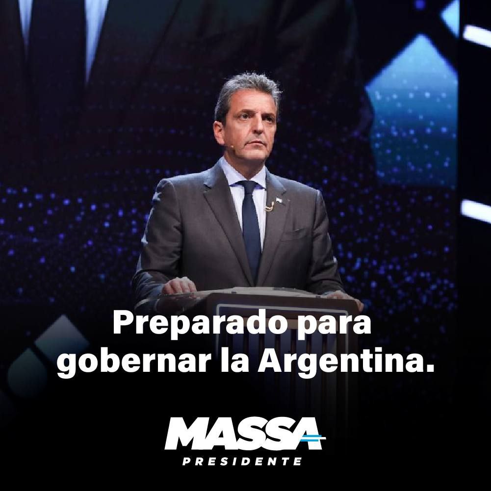 Wado de Pedro 🇦🇷 (@wadodecorrido) on Twitter photo El domingo elijamos la producción y el trabajo, el crecimiento, el desarrollo y la inclusión. Elijamos un candidato preparado como es <a href="/SergioMassa/">Sergio Massa</a>.
En el #Debate2023, #GanoMassa. El domingo, buscá la bandera argentina en el cuarto oscuro y llenemos las urnas.
#MassaPresidente🇦🇷 El domingo elijamos la producción y el trabajo, el crecimiento, el desarrollo y la inclusión. Elijamos un candidato preparado como es <a href="/SergioMassa/">Sergio Massa</a>.
En el #Debate2023, #GanoMassa. El domingo, buscá la bandera argentina en el cuarto oscuro y llenemos las urnas.
#MassaPresidente🇦🇷