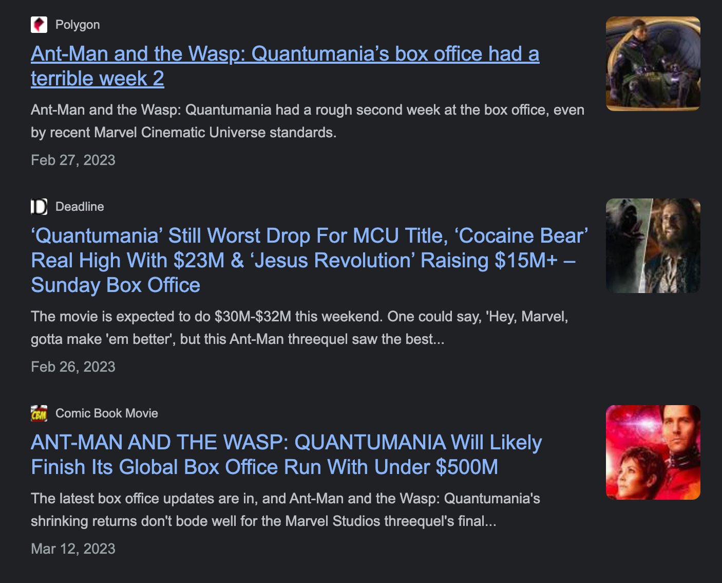 Ant-Man and the Wasp: Quantumania's box office had a terrible week 2 -  Polygon