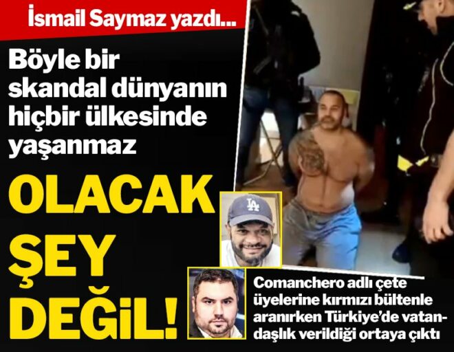 gazetesozcu's tweet photo. Böyle bir skandal dünyanın hiçbir ülkesinde yaşanmaz

Comanchero adlı çete üyeleri kırmızı bültenle aranırken Türkiye'de vatandaşlık verildiği ortaya çıktı

İsmail Saymaz yazdı...
https://t.co/gMx75cfkVw https://t.co/RbNVcK6CIT