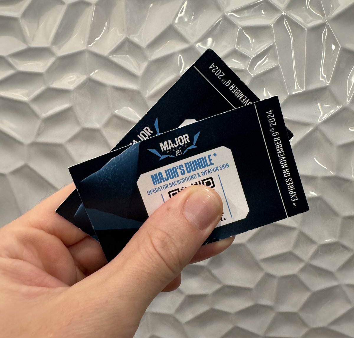 🚨 GIVEAWAY!!! 🚨 

I got TWO Major’s bundle codes to give away! Operator background and weapon skin! 🤩

☑️ like and RT this tweet
☑️ follow me

Winners drawn at random on Wednesday night! #ATLMAJOR