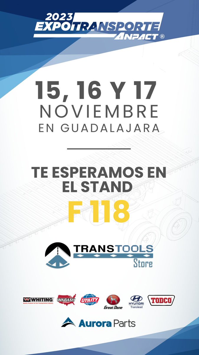 Estamos muy cerca de iniciar Expo Transporte ANPACT 2023 en Guadalajara