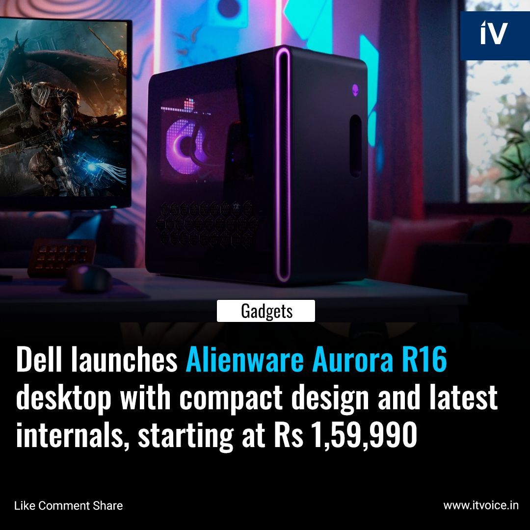🚀 Dell Alienware Unveils Aurora R16: Next-Gen Gaming with 13th/14th Gen Intel, Nvidia GeForce RTX 4090, and Compact Efficiency! 💻🎮 How does this redefine your gaming experience? Share your thoughts! 👇 #AlienwareAuroraR16 #GamingTech #NextGen