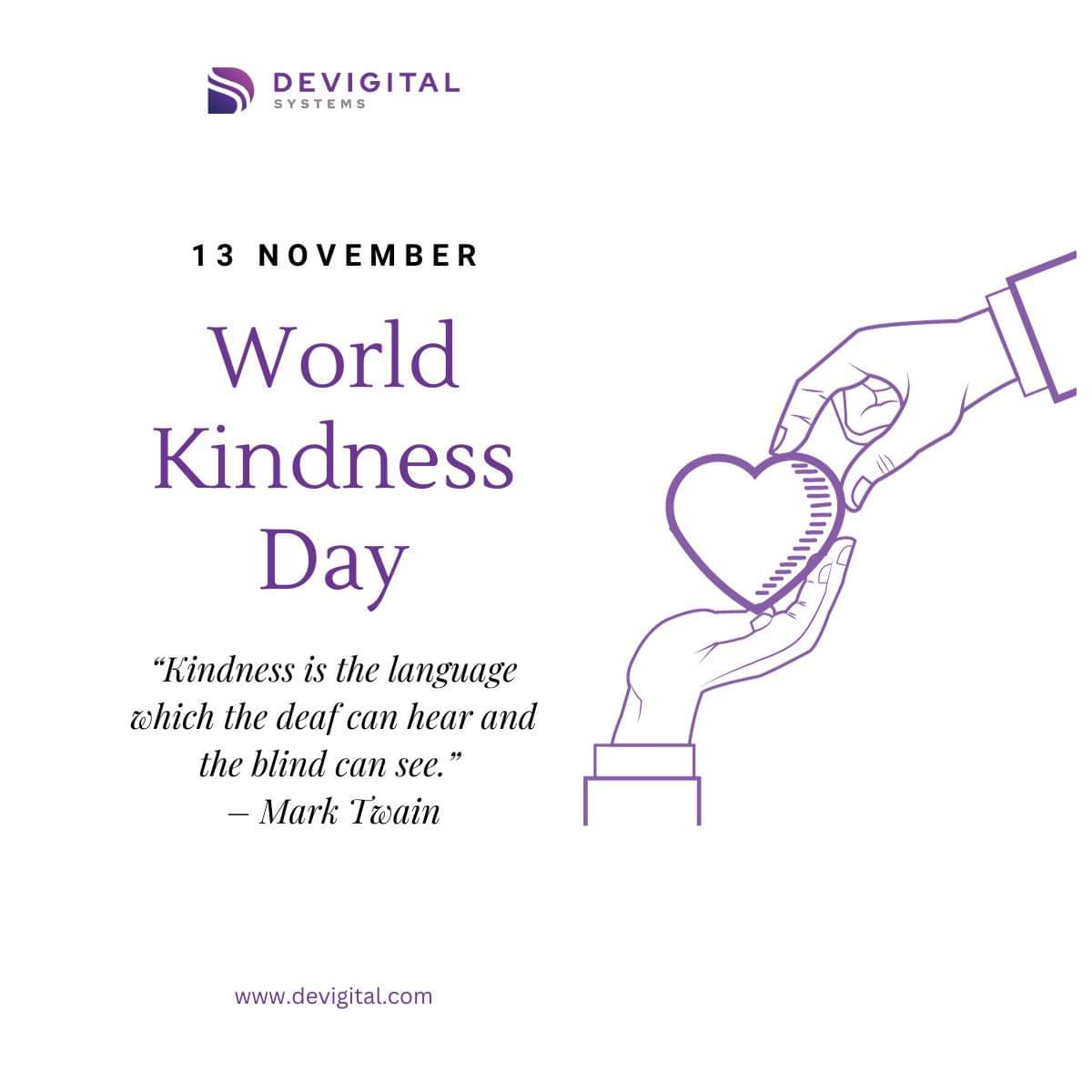 Let's do a kind thing today, and create a ripple of positivity that reaches every corner of the globe! 🙂

🔸 Happy World Kindness Day 🔸 

#worldkindnessday #13thnovember #kindnessmatters #letsbekind