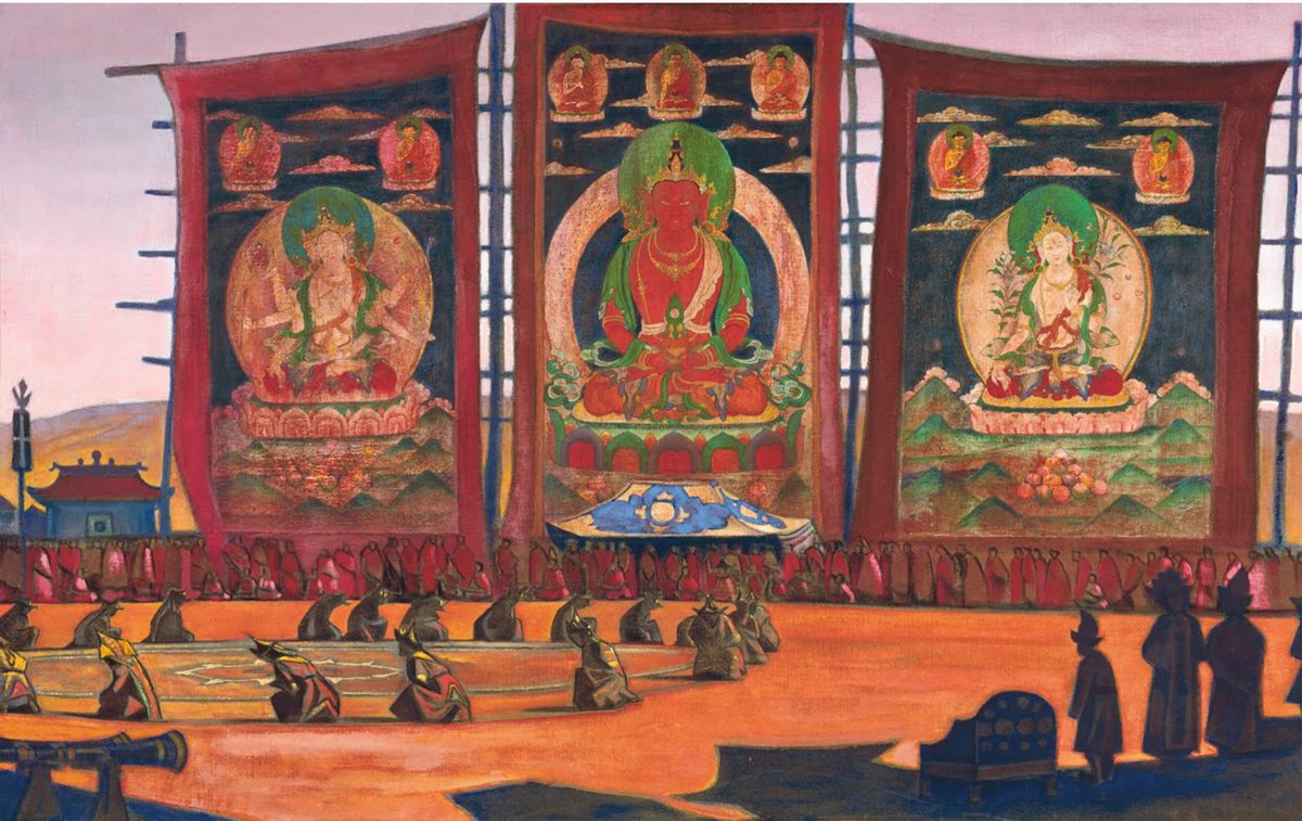 Buddhistdoor's tweet photo. BDG feature: Nicholas Roerich, Mongol Tsam, 1928 -- Joseph Houseal explores the legacy of the renowned Russian explorer and cultural preservationist

Read here: https://t.co/cOWa5jR0CU

#asia #buddhism #mongolia #buddhistculture #ritualdance #buddhistheritage #russia #vajrayana https://t.co/0m5ob5oc3l