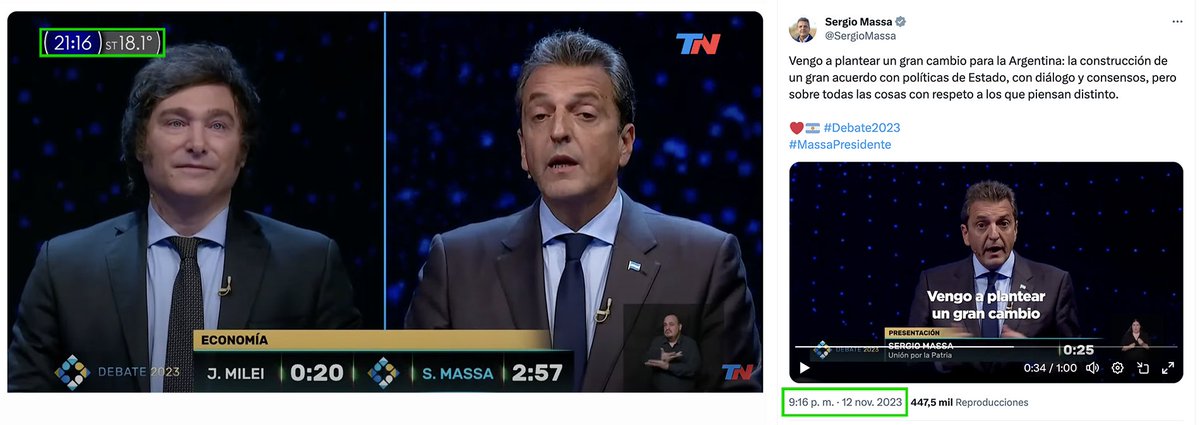 GuillermoVagni's tweet photo. Massa ministro, candidato, bot y troll. 

Mientras debatía, desde su cuenta de Twitter se amplificaba lo que decía en el #Debate2023 y se publicaban contenidos en contra de Milei. 

#SuperMassa https://t.co/fZCeroKF8Y