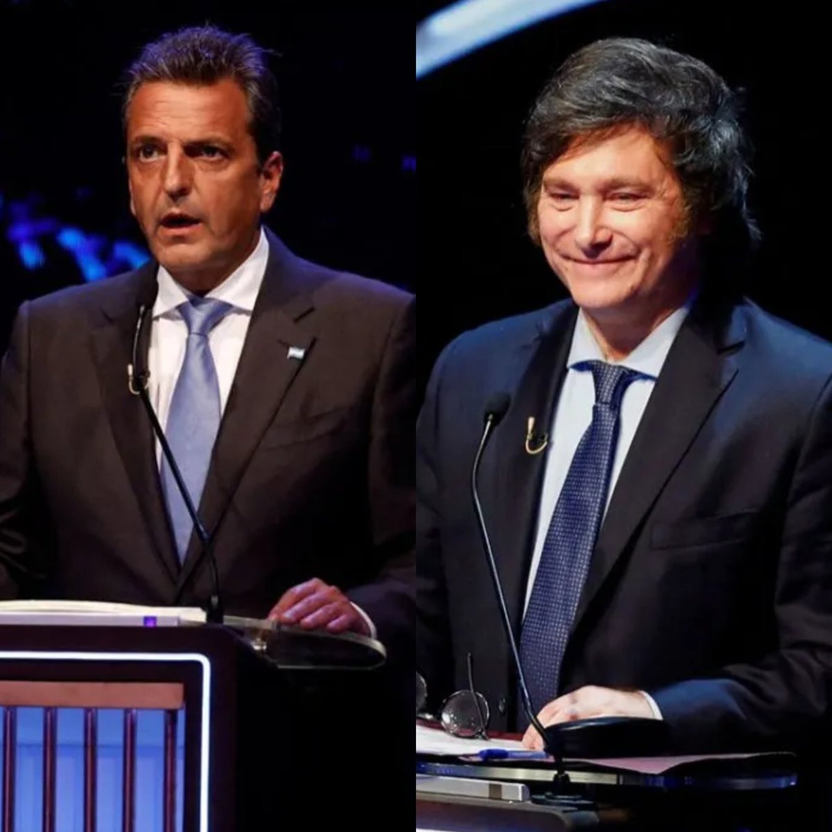 Massa se mostró locuaz, verborrágico y actoral, se exhibió como un político profesional, como lo que la mayoría de la gente odia. 

Milei, por el contrario, se mostró humano, sensible e indignado. Más que nunca encarnó el sentimiento generalizado de la sociedad. 

La resultante: