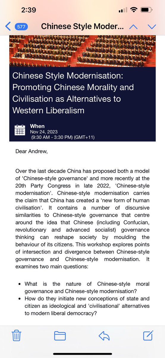 This is what an Australian think tank is promoting. For real. Trying to pass off the #CCP’s governance style on philosophical, historical and cultural grounds. In other words, promoting the legitimacy of the CCP abroad. Doing their influence work for them. Any takers ?
