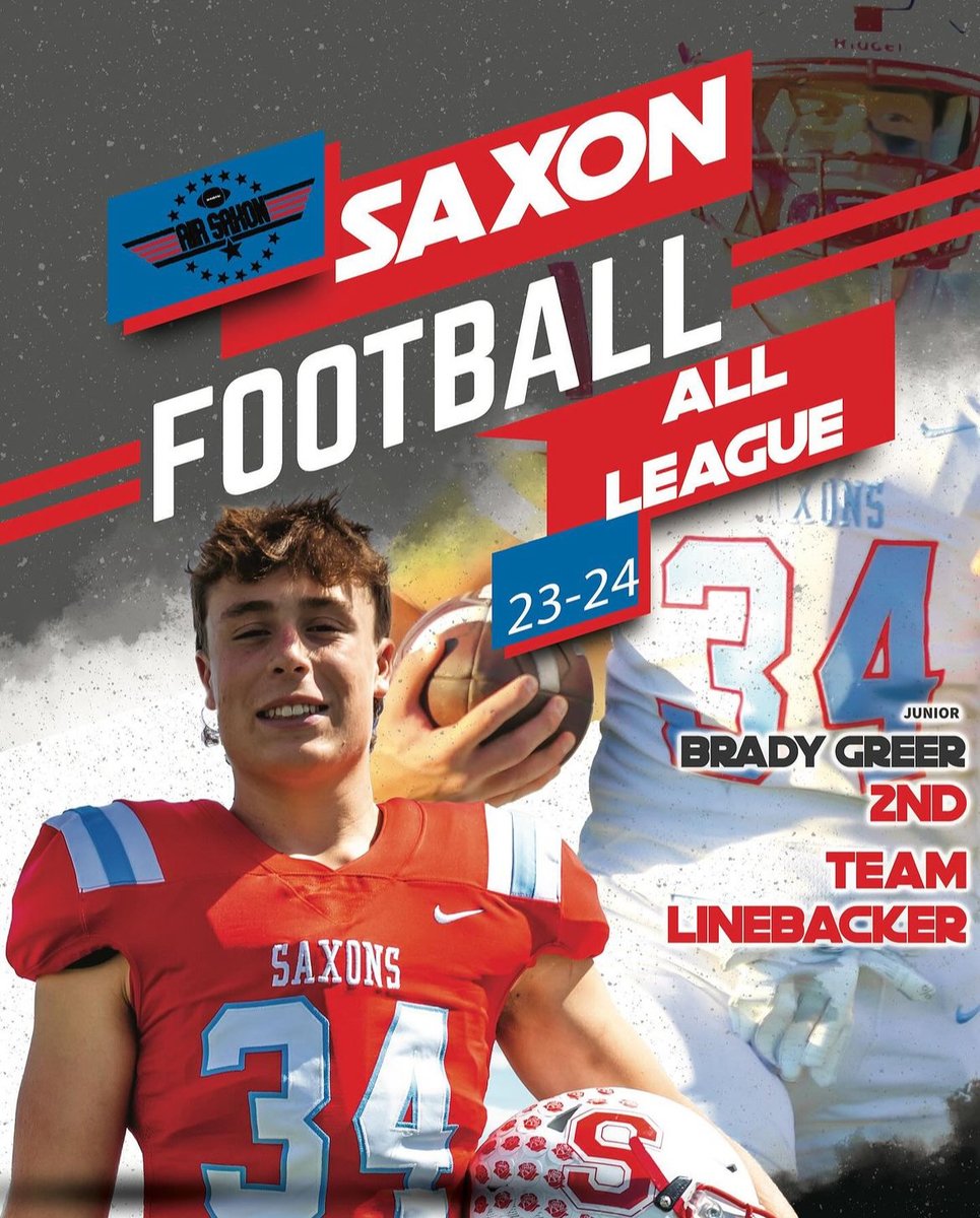 Brady Greer (@bradygreer34) on Twitter photo 2nd team all league LB!
<a href="/BrandonHuffman/">Brandon Huffman</a> <a href="/AndrewNemec/">Andrew Nemec</a> <a href="/CoachVanlue/">Josh Vanlue</a> <a href="/JordanJ_/">Jordan Johnson</a> <a href="/Saxon_Football/">Saxon Football</a> <a href="/CoachBGreer/">Brian Greer</a> 2nd team all league LB!
<a href="/BrandonHuffman/">Brandon Huffman</a> <a href="/AndrewNemec/">Andrew Nemec</a> <a href="/CoachVanlue/">Josh Vanlue</a> <a href="/JordanJ_/">Jordan Johnson</a> <a href="/Saxon_Football/">Saxon Football</a> <a href="/CoachBGreer/">Brian Greer</a>