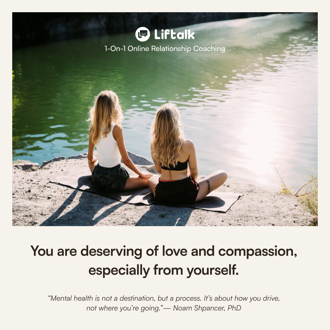 liftalk's tweet photo. Embracing love and self-compassion 📷 Remember, you are deserving of the beautiful connection you share with yourself and others.
#relationship #LoveYourself #RelationshipGoals #liftalk #1on1coaching #RelationshipAdvice https://t.co/ukmp8N5aXg