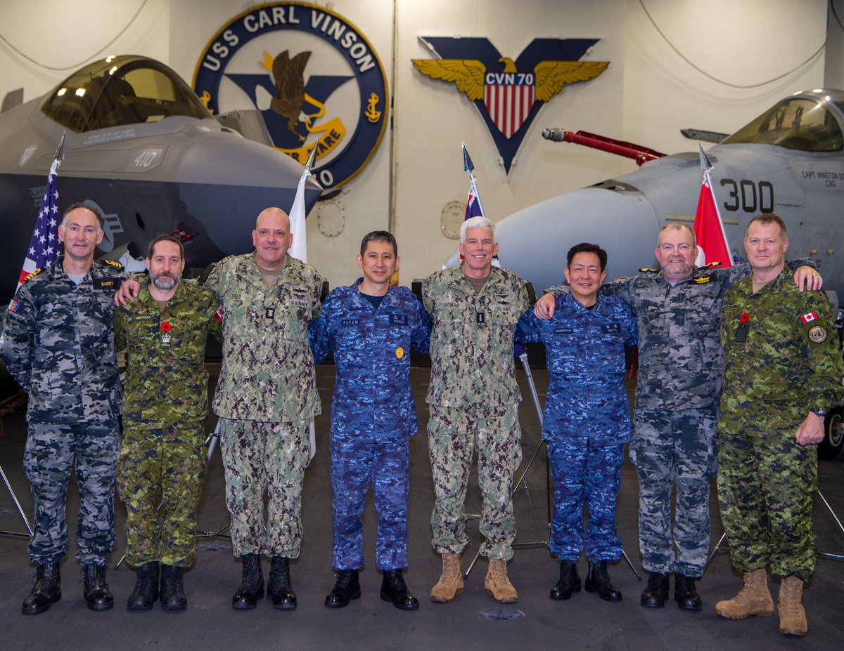 Naval forces from Australia🇦🇺, Canada🇨🇦, Japan🇯🇵, and the U.S.🇺🇸 have joined together to conduct multilateral exercise Annual Exercise (ANNUALEX) 2023 in the Philippine Sea, Nov. 11, 2023.