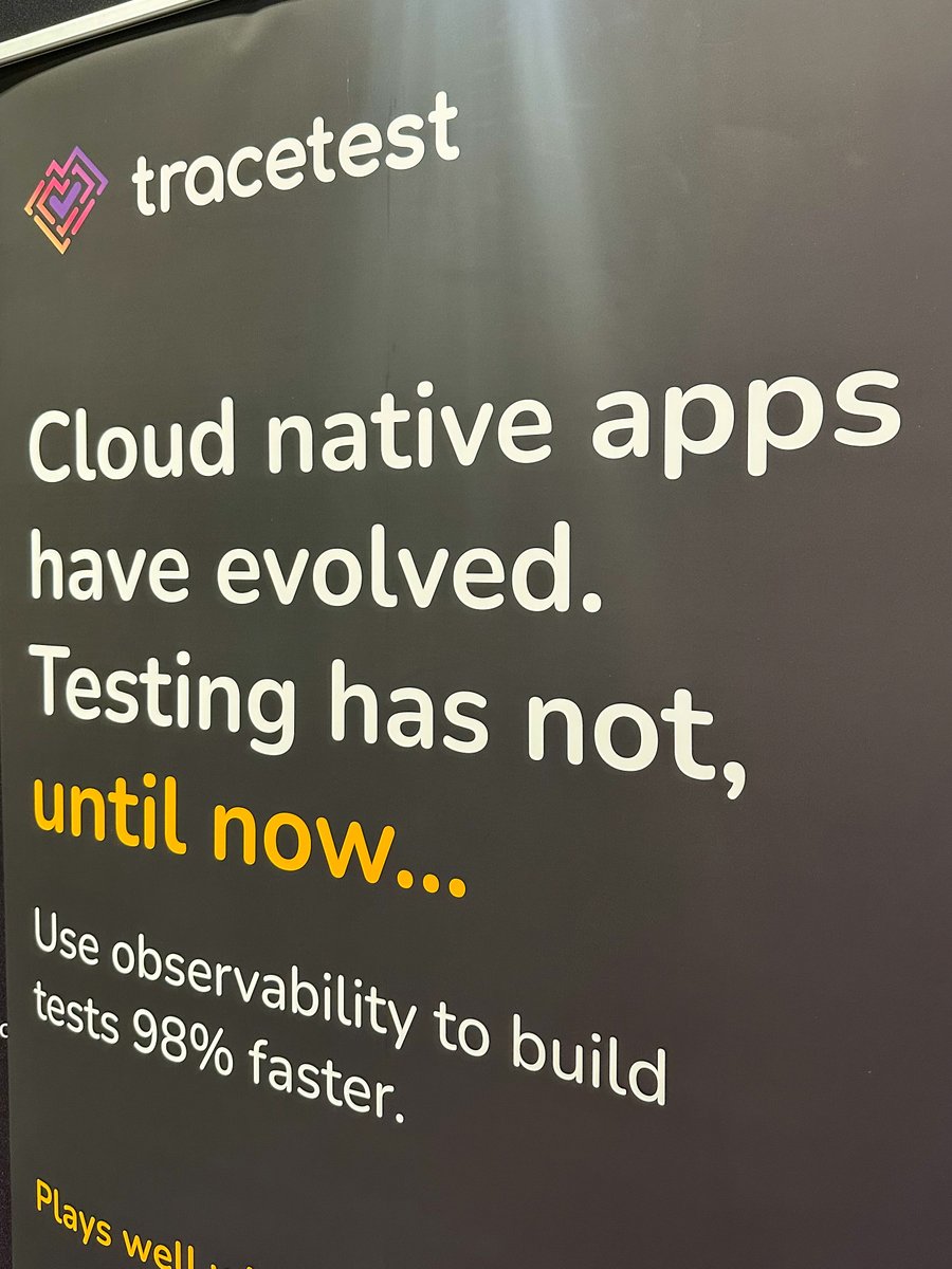 I really enjoyed my first KubeCon NA. A lot of awesome and passionate discussions. I'm very happy to be part of the Tracetest team. #KubeConNA #KubeCon