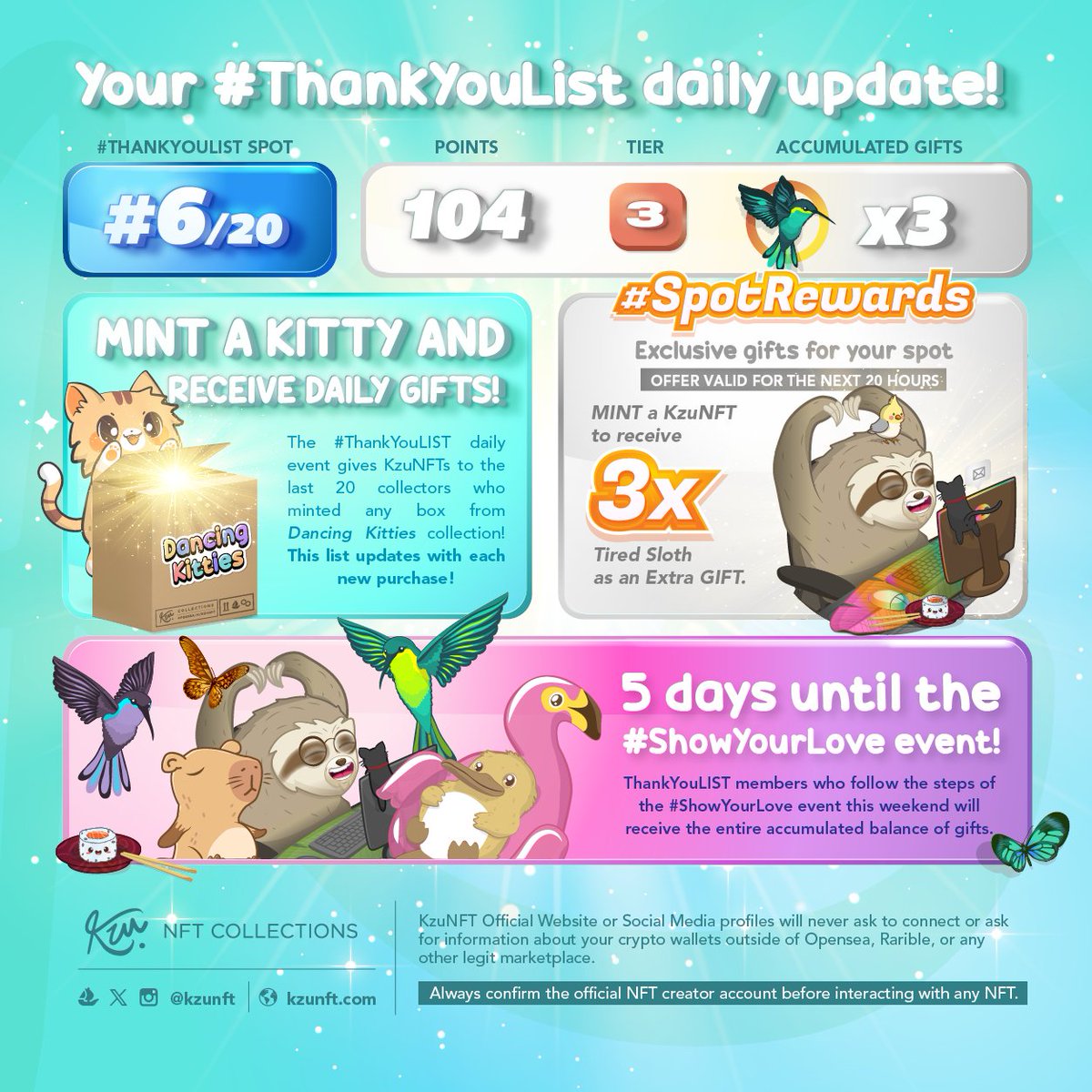 nftkzu's tweet photo. 🎁✨ GIFT ALERT!! ✨🎁
@Salimar8686! 
 Thank you for supporting KzuNFT Collections! 🥰🎨🙏

You now have 3 gifts waiting for you on our #ThankYouList! 📝✨🚀

Join our event this weekend to get all your gifts! 💜
https://t.co/Bxgz3wiQ1t

#nftcommunity #nftart #nft https://t.co/3K9fDVgtcp
