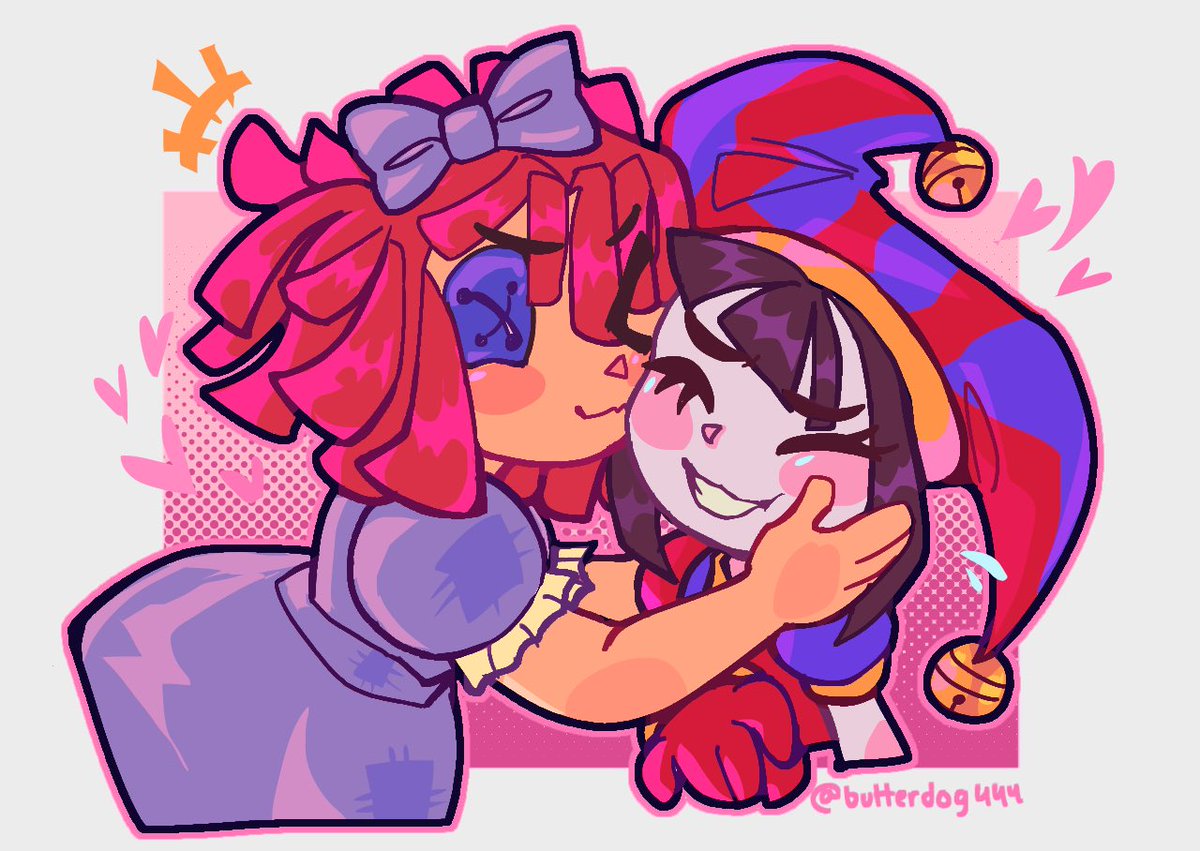 I WOULD DIE FOR THESE TWO. guys why r they so plebsians <333 🎪🎉🍓
#TheAmazingDigitalCircus 
#buttonblossom