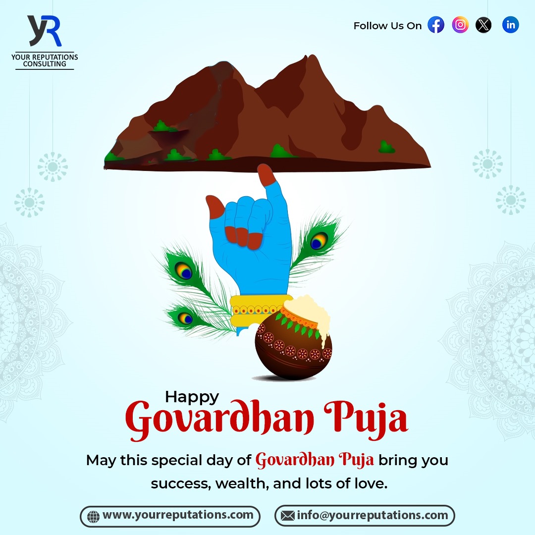 Wishing you a radiant Govardhan Puja filled with joy, love, and the blessings of Lord Krishna. May the divine spirit of this day illuminate your path towards happiness and prosperity. Happy Govardhan Puja!

#GovardhanPuja #GoverdhanPooja #Devotion #FestivalOfFaith