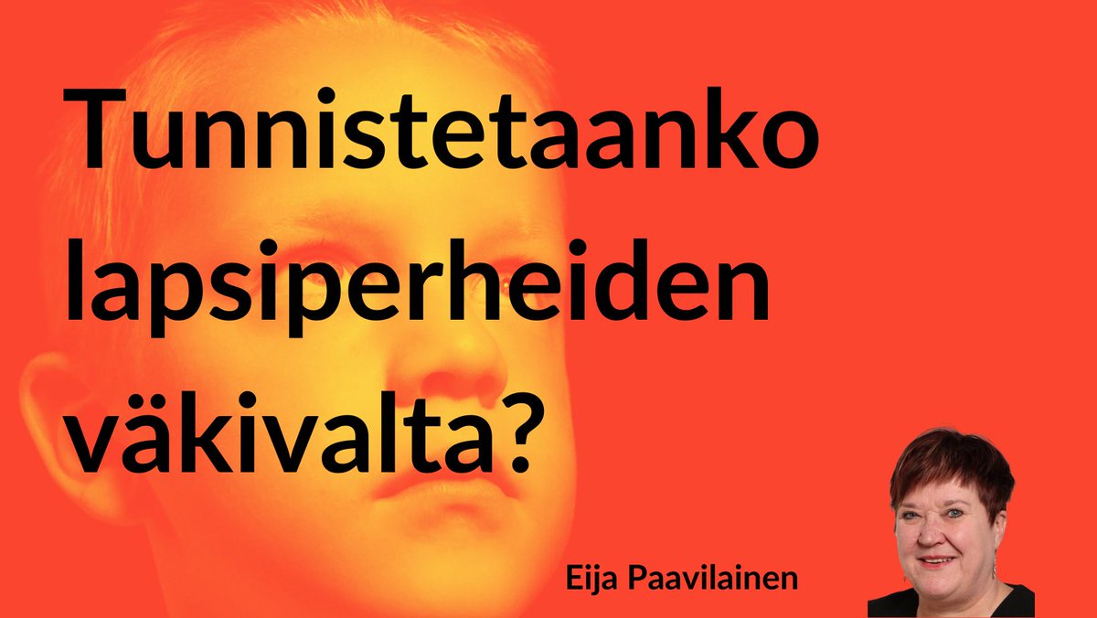 Lapsiperheiden #väkivalta tunnistetaan @PaavilainenEija &amp; kumpp. tutkimuksen mukaan yllättävän huonosti. #perheväkivalta #kaltoinkohtelu #lapsiperhe epky.fi/epanet/epanet-…
