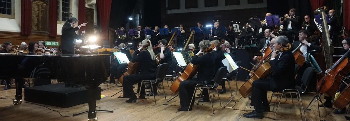 Congratulations & thanks to everyone for making our concert such a memorable occasion. Special thanks to @MartinRoscoe Nigel Clarke @HHconductor Alexandra Stemp Lancashire Music Society at Rossall School. Dedicated to Harry Colledge. His saxophone played in Rhapsody by friend.