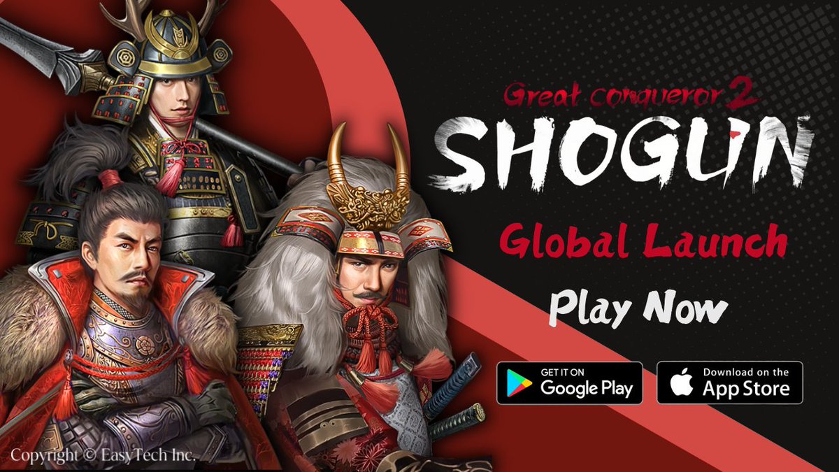 easytech_game's tweet image. 🔥Great Conqueror 2: Shogun is now officially released on all platforms!🔥
Download the game from your app store and start your journey to the Sengoku era immediately! 
Google Play: play.google.com/store/apps/det… 
Apple App Store: apps.apple.com/us/app/great-c… 
Itch: easytech.itch.io/ws
