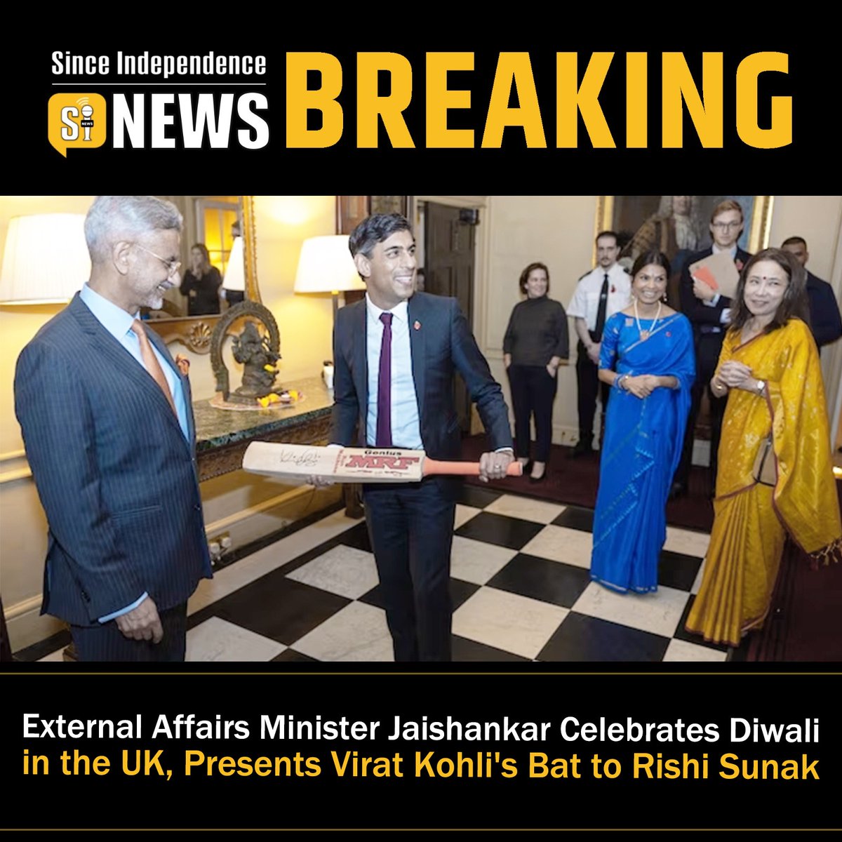 External Affairs Minister Jaishankar Celebrates Diwali in the UK, Presents Virat Kohli's Bat to Rishi Sunak | Since Independence News
#ExternalAffairs #Jaishankar #CelebratesDiwali #Diwali #UK #ViratKohli #RishiSunak #PoliticsToday #BadiKhabar #SpecialReport #BreakingNews…