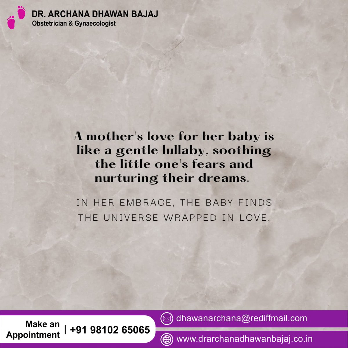 A bond so extraordinary, it's woven with threads of love, joy, and endless cuddles. 💞 #MomAndBaby #SpecialConnection

Make An Appointment: +91-9810265065
 
For information visit our website:
drarchanadhawanbajaj.co.in

 #ivfsupport #ivfsuccess #INDIA #IND #Australia #Bangladesh