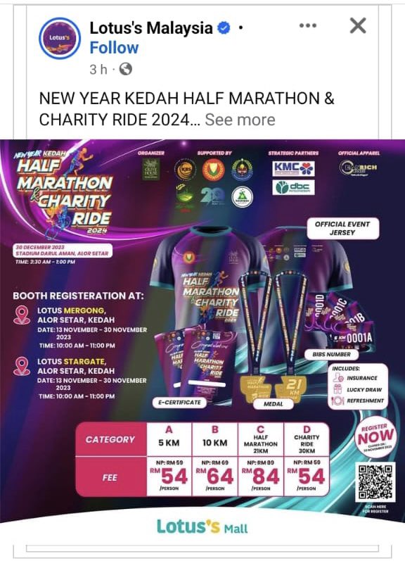 OliveHouse_MY's tweet image. Tqsm for supporting our program. 
[New Year Kedah Half Marathon and Charity Ride]. We promoting healthy lifestyle that good for your heart health. 

#KDAfc #KDA #Lotus #MBAS #Kedah #Malaysia #runner #ride #marathon #fun #NewYear #golden #healthy #OliveHouse