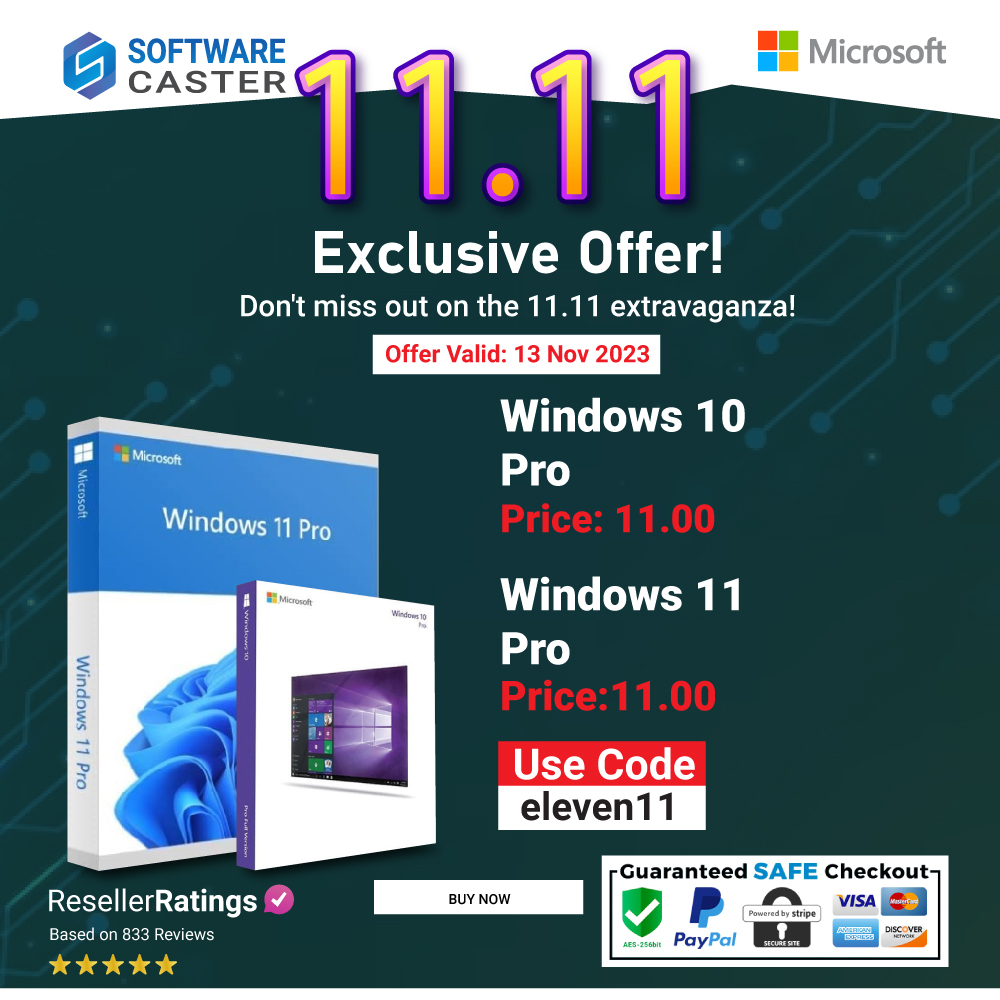MimParvin4's tweet photo. Unlock the power of Windows Pro 11 at an exclusive 11.11 offer! 💻✨ Use code "Eleven11" at checkout for an extra discount.
Buy Now: https://t.co/wf0M9VcUo8
Don't miss out on this limited-time deal! Upgrade now and boost your productivity!
#techdreal #Windows #WindowsPro11 https://t.co/Kdkt0vQXFu