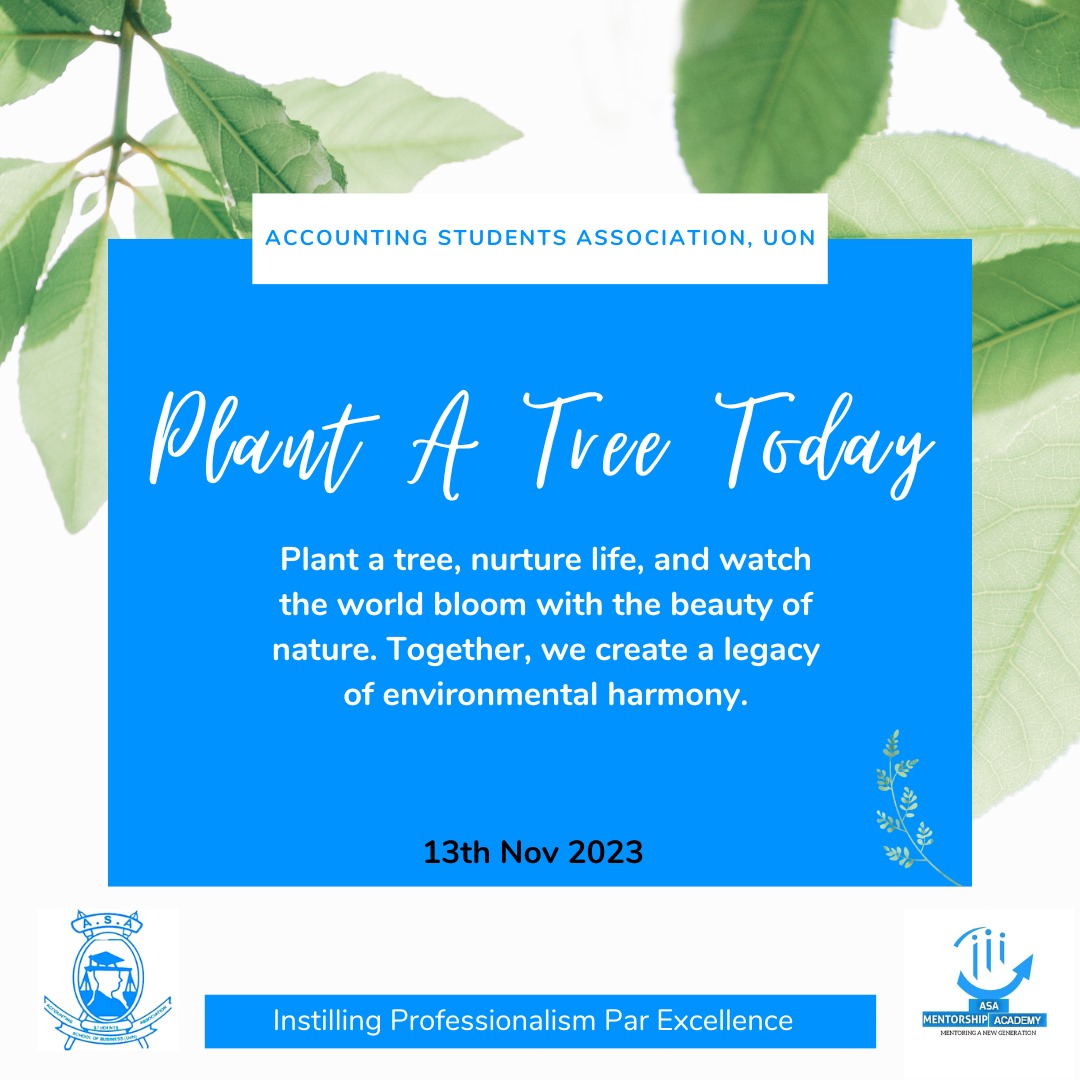 asa_uonbi's tweet photo. Plants clothe the Earth with beauty and glamour 🪄✨. ASA urges you to plant a tree today. #climateaction #asacares #plantatree🌳🌴 https://t.co/KuVV6iISHt
