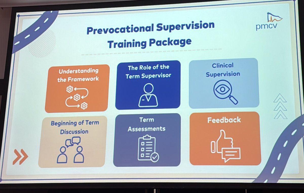 #prevocforum2023. New two program is staring in January for interns and RMO. Videos for clinical term supervisors - core domains, assessments and cultural safety have been developed. #juniordocs @ausmednews @LiangRhea @djarlarnbah @EM_VATA