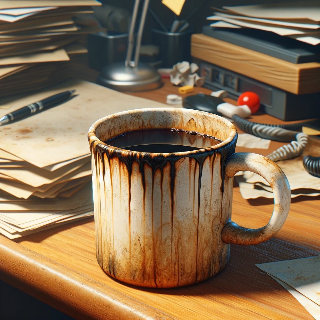 Acidic lukewarm burnt bean juice.

That used to be my poison of choice in the mornings.

But it was a little piece of heaven before ANOTHER soul sucking day.

Now I drink hot tea.

And the day only sucks if I want it to.

Do you drink the forbidden office java or nah?